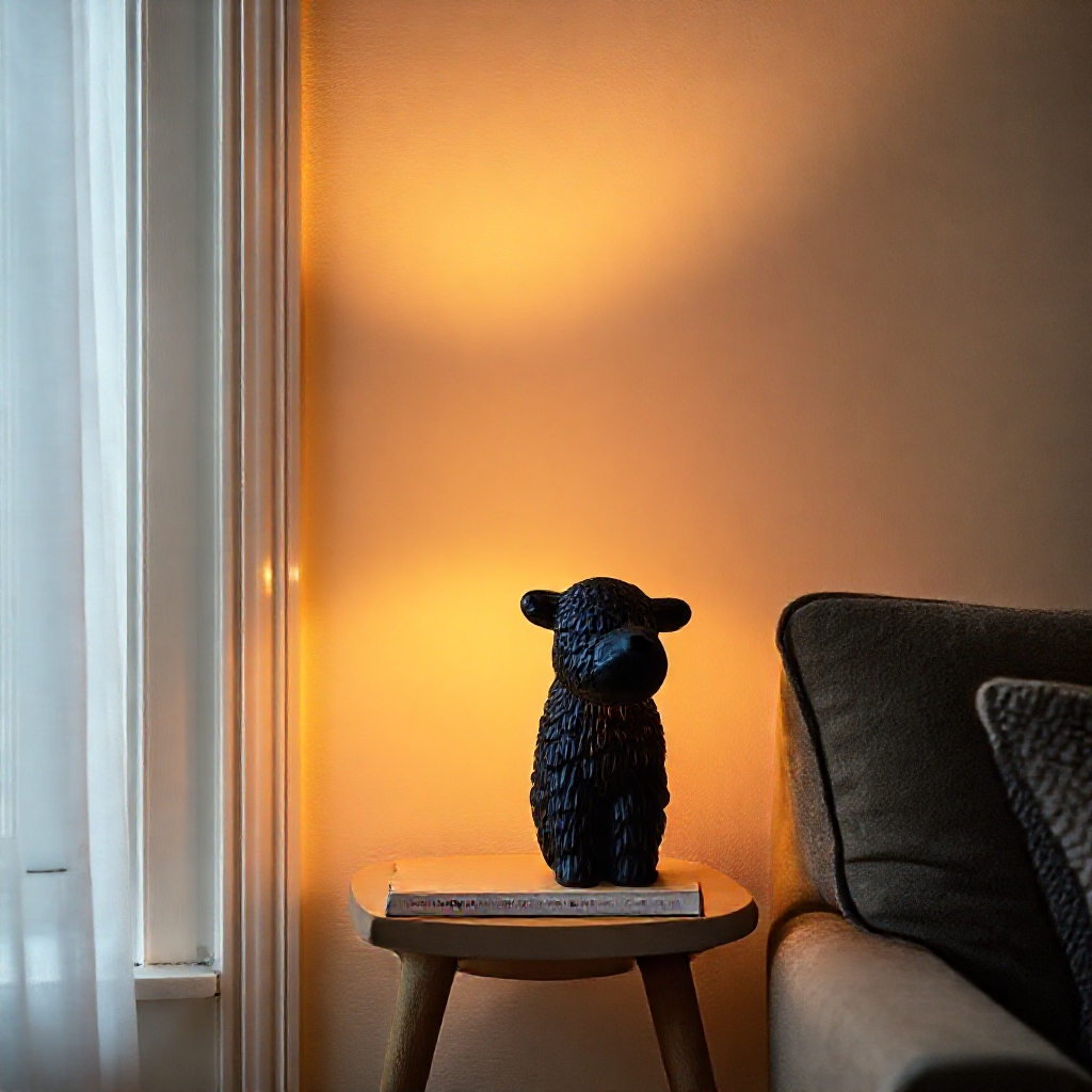 Honey & Ivy Mooshie Table Lamp in Black at Urban Outfitters - In Your Living Room - Haven & Hearth home decor