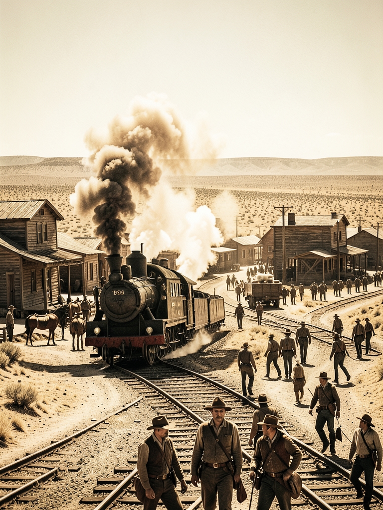 Agora que a ferrovia transcontinental está quase completa, mais e mais pessoas estão visitando a região do Velho Oeste.