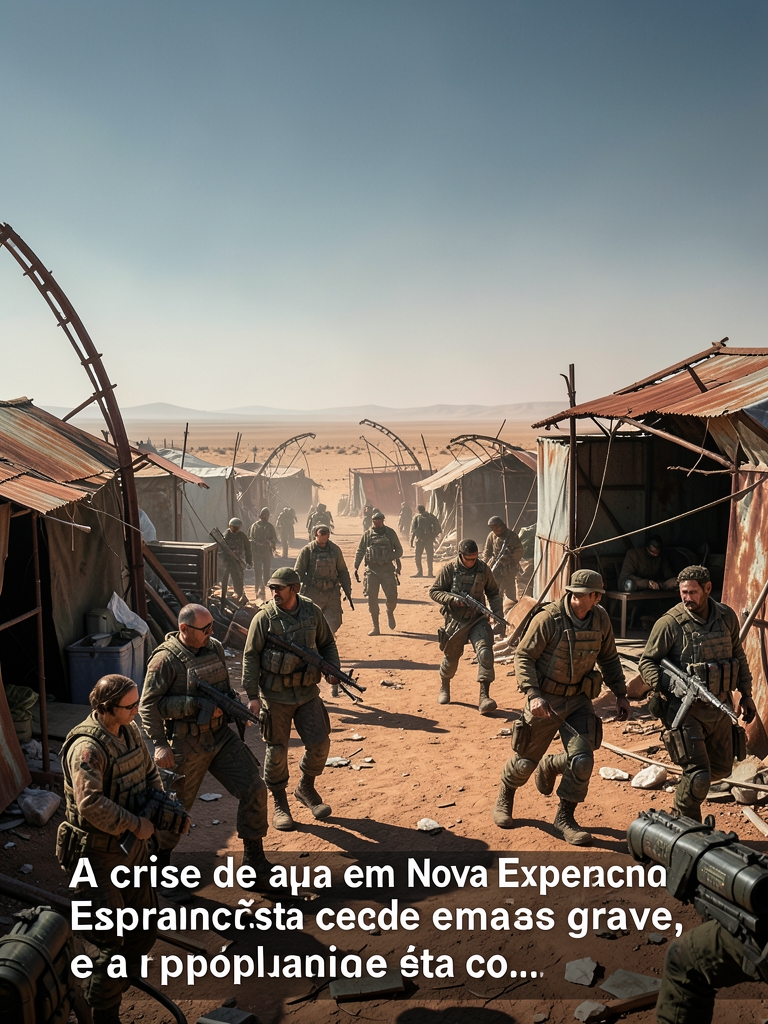 Nova Esperança, 1 de setembro de 2024. A crise de água em Nova Esperança está cada vez mais grave, e a população está co
