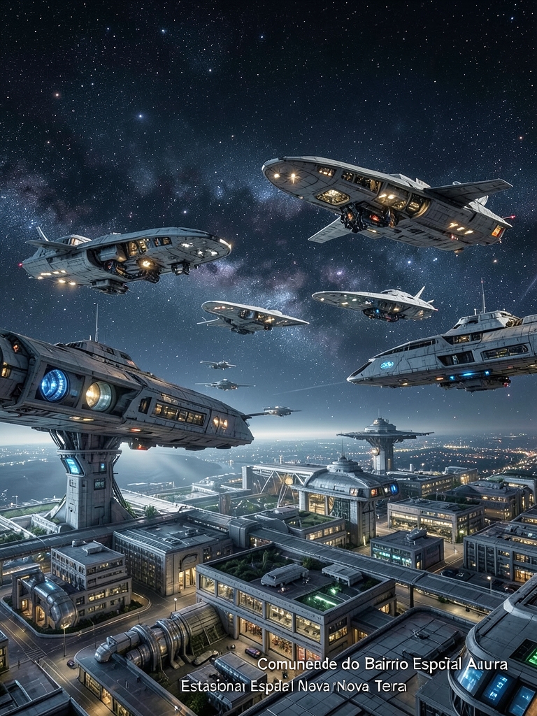 A comunidade do Bairro Espacial Aurora, localizada na região metropolitana da Estação Espacial Nova Terra, enfrenta um g