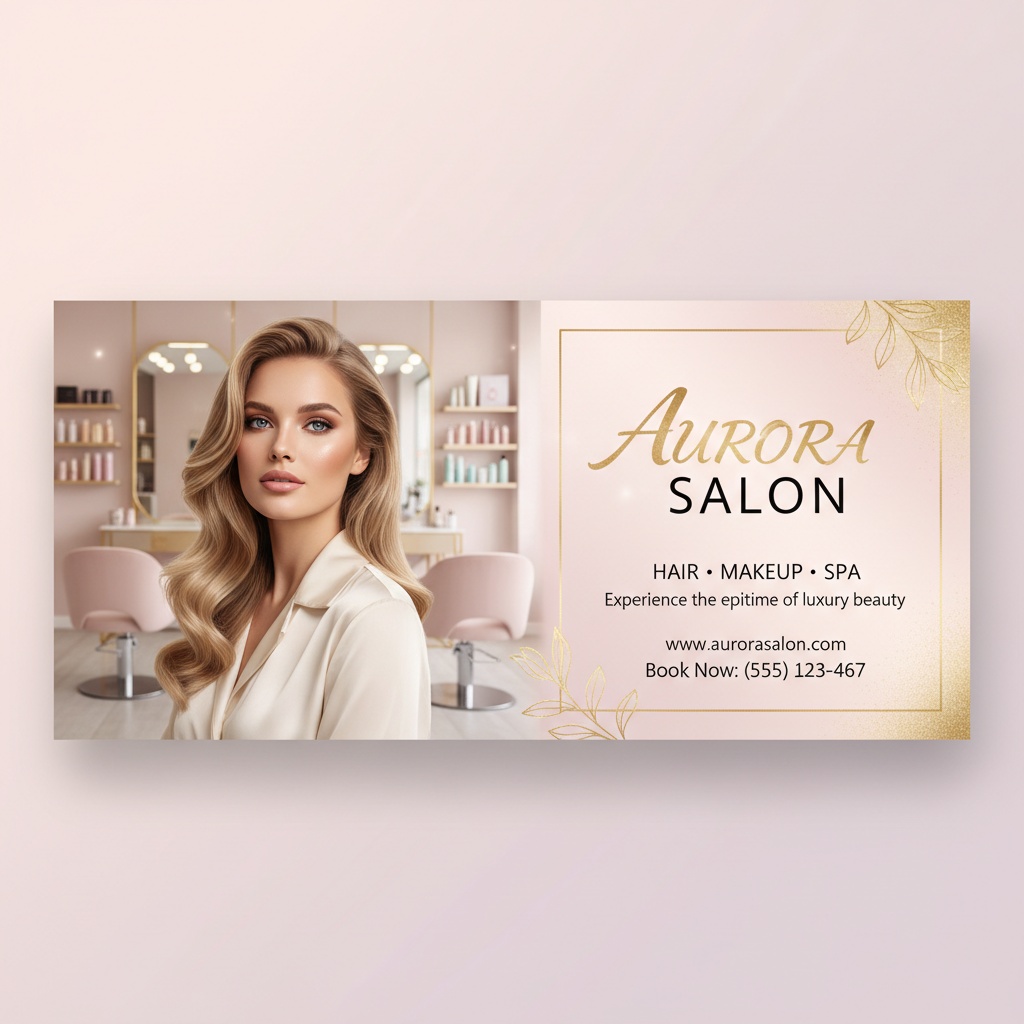 AI Salon Flyer example 3 generated with Pixazo AI
